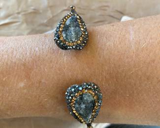 #A - $80 Sterling bangle bracelet Artisan made 