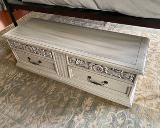 #37 - $250 - Painted Cedar Chest  53"Wx18"Dx17"H
