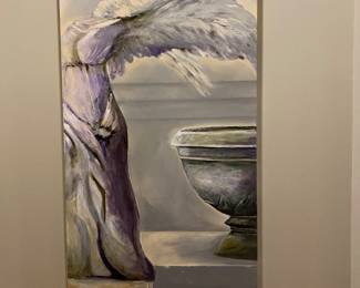 #28 - $250 - Angel Painting 52"Hx24w Michelle Henghold 