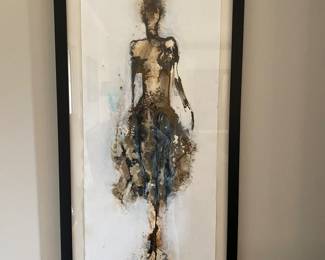 #87 - $1,800 -Each Dancer Watercolor Pics 57"Hx26"W signed Felicia Shaw