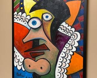 #94- $140 - Painting 31"Hx25"W signed Colin 6.04