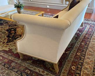 #16 - $1000 Cream Linen Sofa. 94"Wx35"Dx37"H