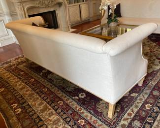 #16 - $1000 Cream Linen Sofa. 94"Wx35"Dx37"H