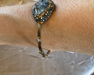 #A - $80 Sterling bangle bracelet Artisan made 