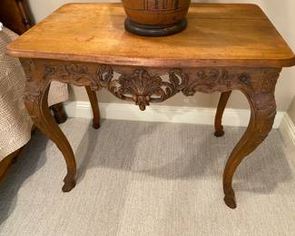 #64 - $600 French Cire naturelle Table 34"Wx22"Dx30"H