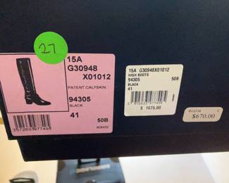 Chanel High boots Patent calfskin sz 41 or US 9 