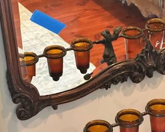 Louis XV styl Trumeau with Angel painting on top 79x38 C.1870's. Came from Paris apt. $2,000