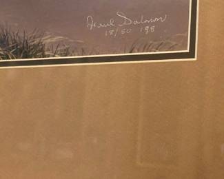 $80 - Pebble Beach signed photo. April Solomon 26"Hx30"W