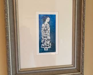 67B - $180 - Etching 3/100 2008. Marina Teraud. 26"Hx22"W