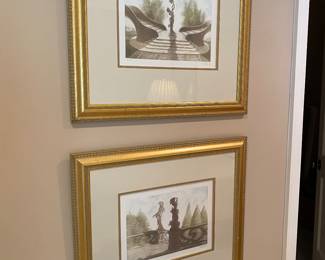 #65 - $300 - Set of 2 Numbered Prints  signed Ramiro Undabeytia 1975 1/175