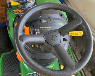 $1300 John Deere D130 riding lawn mover .  Hours less 182 hours -2012-2013