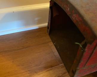 $150.00 antique toy, metal moving truck 27w 8d (est to be 90 years old)
