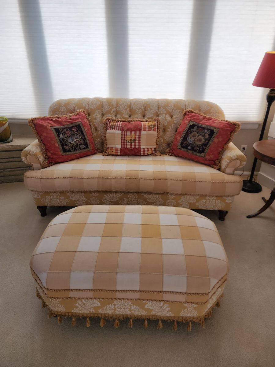 Haverty's sofa and Ottoman