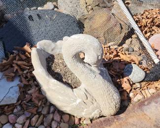 Concrete swan