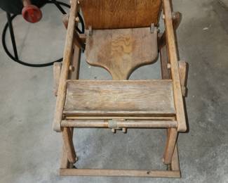 Antique baby walker