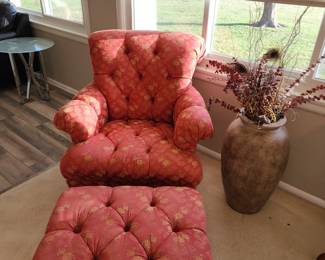 Haverty's chair and ottoman 