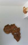 African Wooden Wall Art Map
