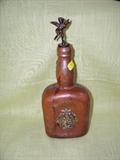 Leather decanter with cupid top