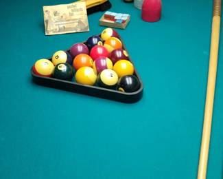 Vintage like new Monarch pool table, priced to go, basement level 