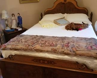 Gorgeous 1930's full size bed, mattress included. 