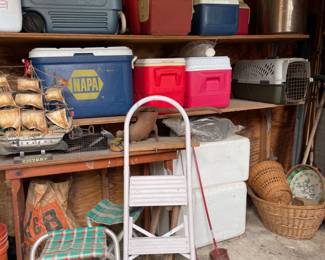 Coolers, Vintage Ship, Step Stool, Baskets