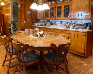 Dining Room Table & Chairs Bent Rim by Jefferson Woodworking Co. Louisville , KY