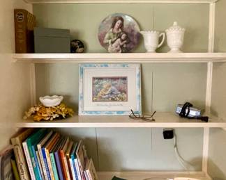Milk Glass, Rotary Phone, Children’s Books including a selection of Pop-Up Books