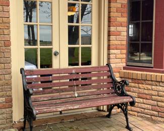 Cast Iron/Wood Park Bench