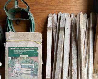 Children’s Park Bench, Vintage Fence Pickets