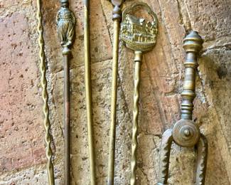 Vintage English Brass Toasting Forks