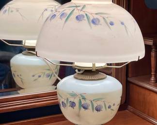 Antique Oil Lamp Converted to Electric