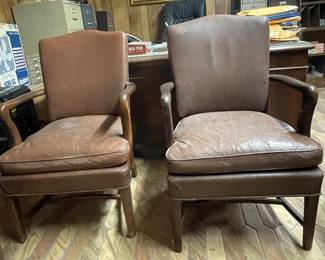 Vintage Solid Wood Office Chairs