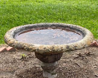Cement Birdbath