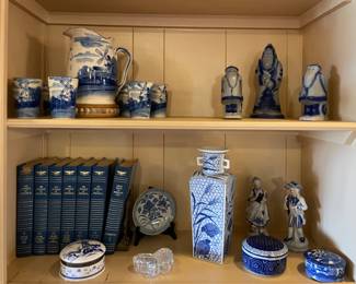 Eldreth Pottery Salt Glaze Santas, Made In Japan Blue & White Windmill Motif Juice Set, The Annals Of America Books Volumes 1-18, Imperial Porcelain Trinket Box, Blue Willow Trinket Box, Karen Nat Quail Porcelain Vase