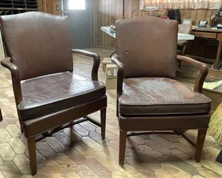Vintage Solid Wood Office Chairs