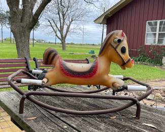 Vintage 1950’s Blow Mold Hobby Horse