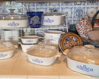 Great Collection of Corning Ware Blue Cornflower! 