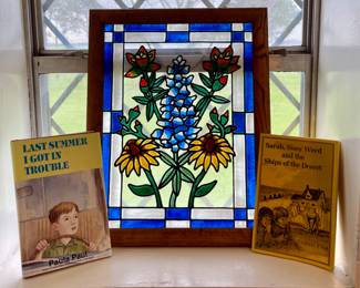 Children’s Books Signed by Author Paula Paul, Faux Stained Glass