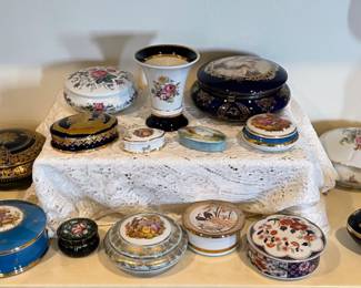 Beautiful Limoges Trinket Box Collection