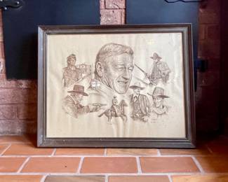 Framed John Wayne Print