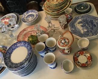 More blue and white china most is Spode