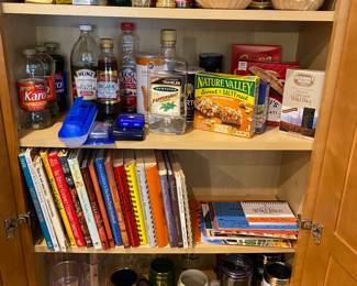 Pantry Items/Cookbooks/Coffee Mugs