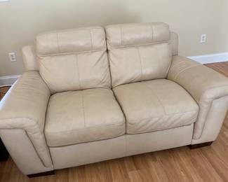 Faux Leather Loveseat
