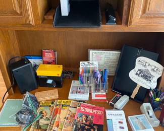 Vintage Comic Books/Office Supplies