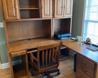 Broyhill Solid Oak Office Furniture