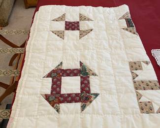 Hand Made Small Quilt/Throw