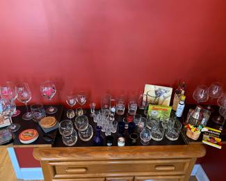 Barware Collection/Mid Century Buffet/Bar/Sideboard