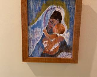 Hand Painted Mother Mary