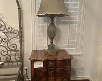 One of a Pair of two-drawer stands by John Richard