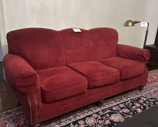 One of a pair of sofas